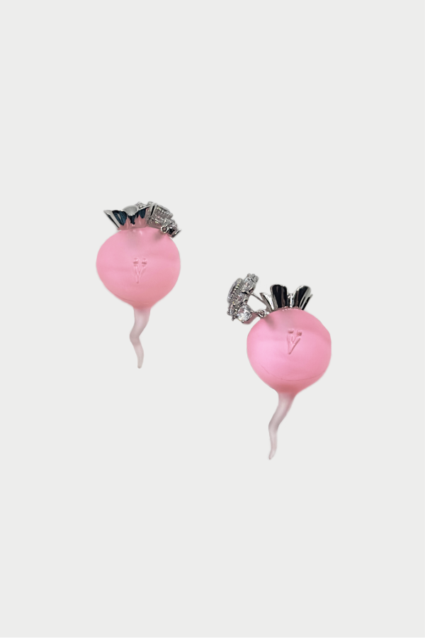 YVMIN Transparent Radish Stud Earrings