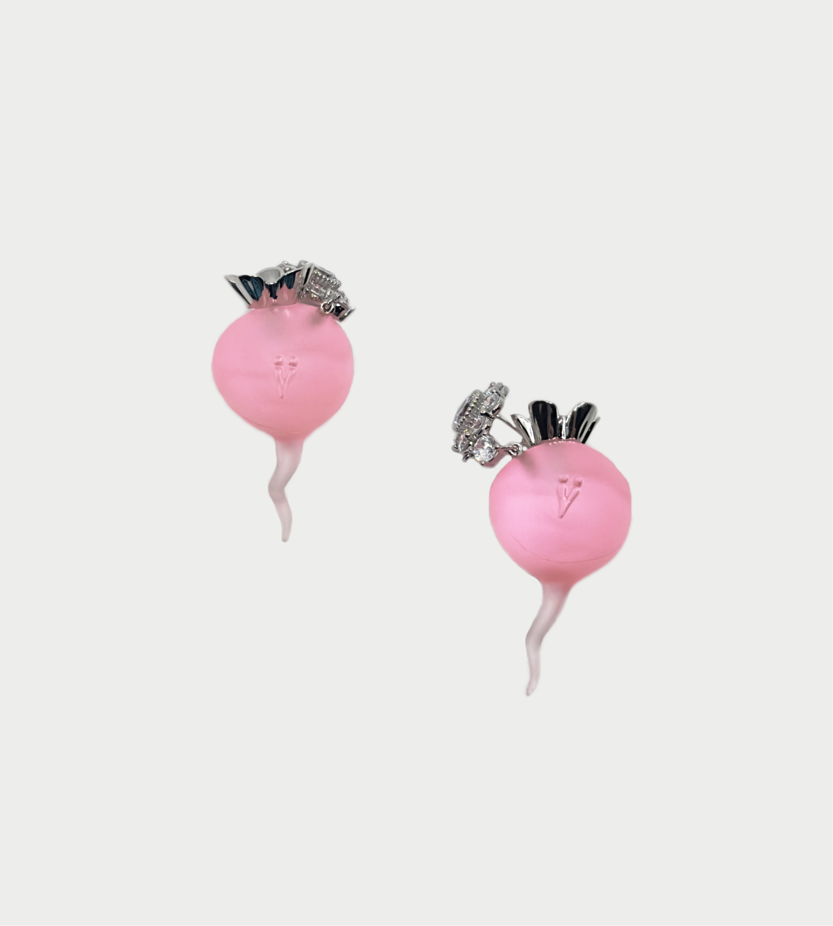YVMIN Transparent Radish Stud Earrings - Image 1 of 3