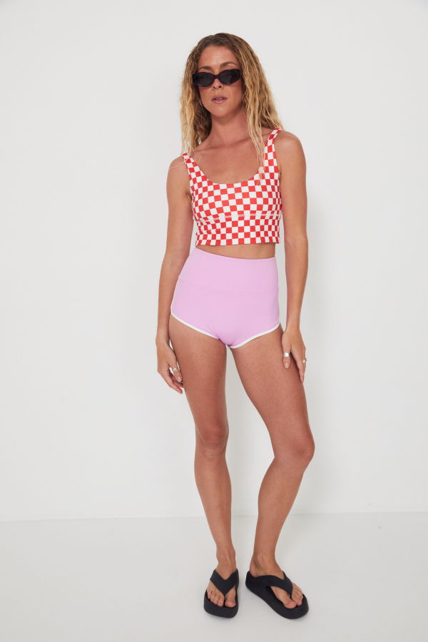 Salt Gypsy Betty 2.0 High-Waisted Swim Bottoms - Pink
