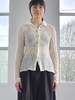 Vintage Issey Miyake Fete White Pleated Blouse Top - Thumbnail 2