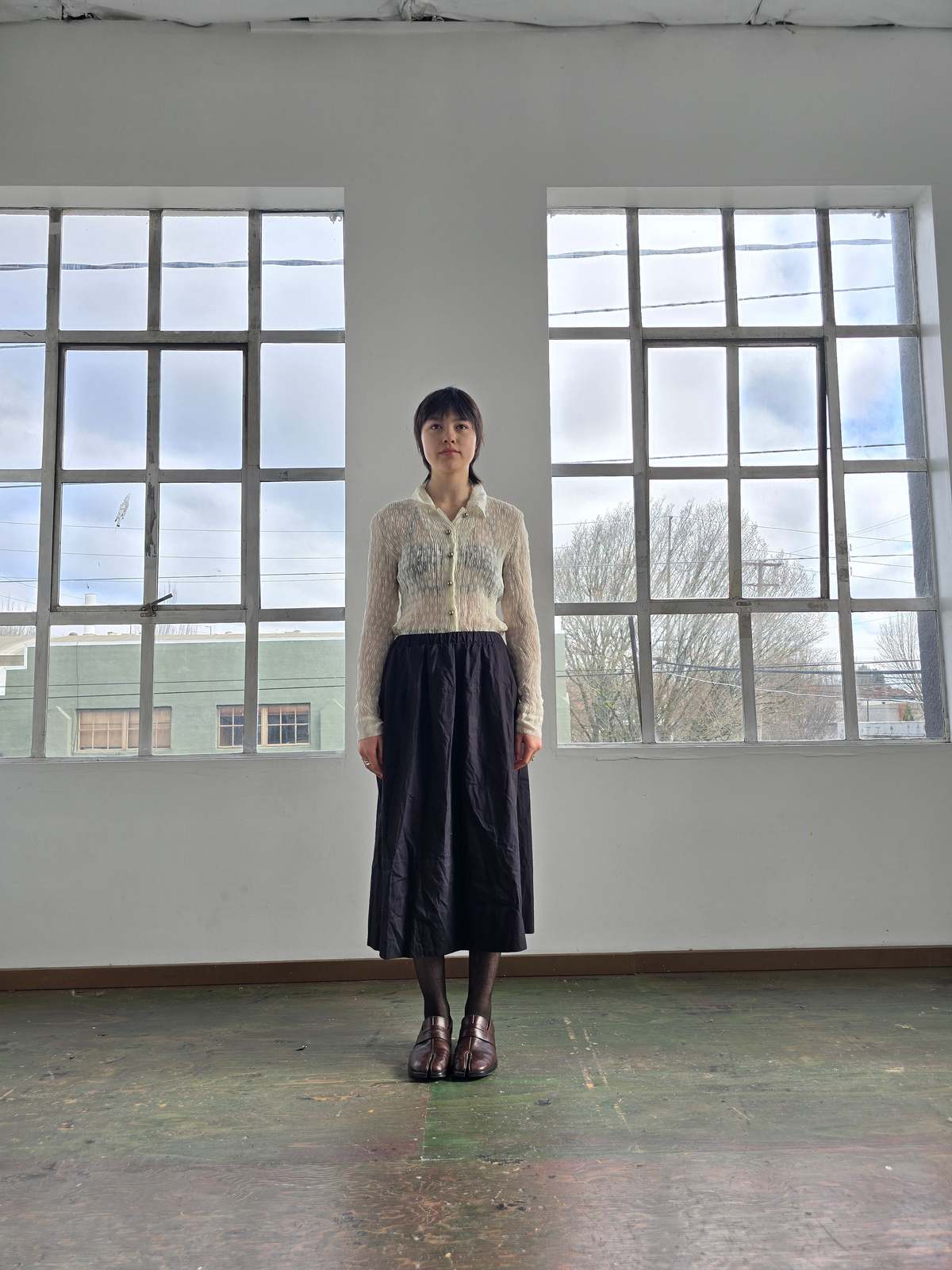 Vintage Issey Miyake Fete White Pleated Blouse Top - Image 3 of 5