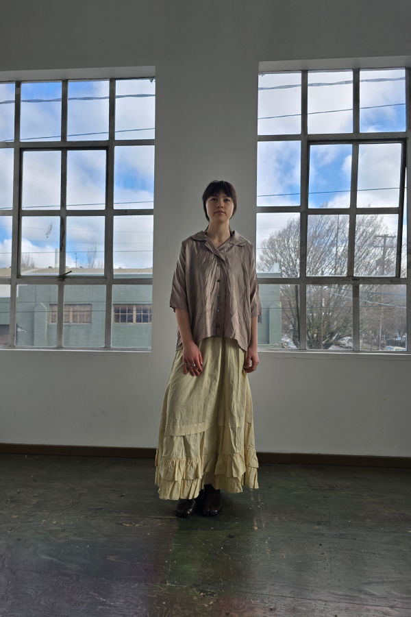 Vintage Issey Miyake Pleats Please Sage Top