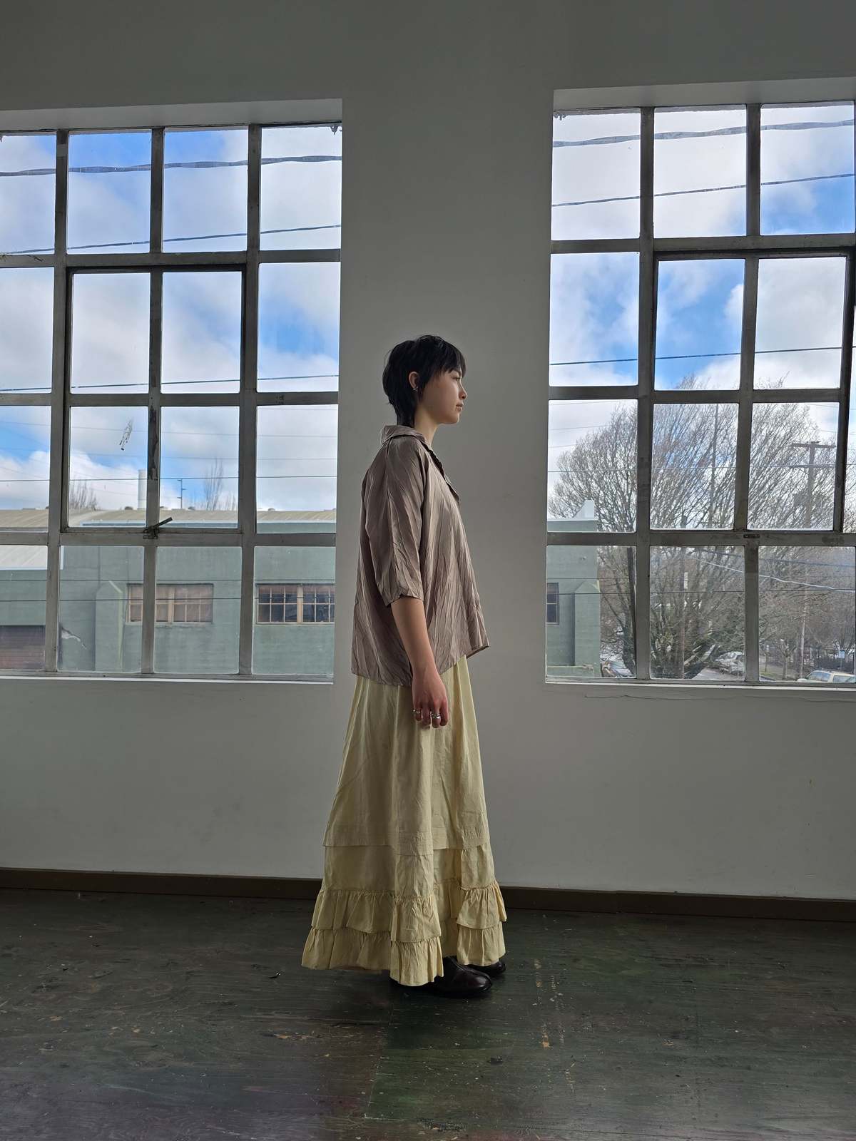 Vintage Issey Miyake Pleats Please Sage Top - Image 3 of 5