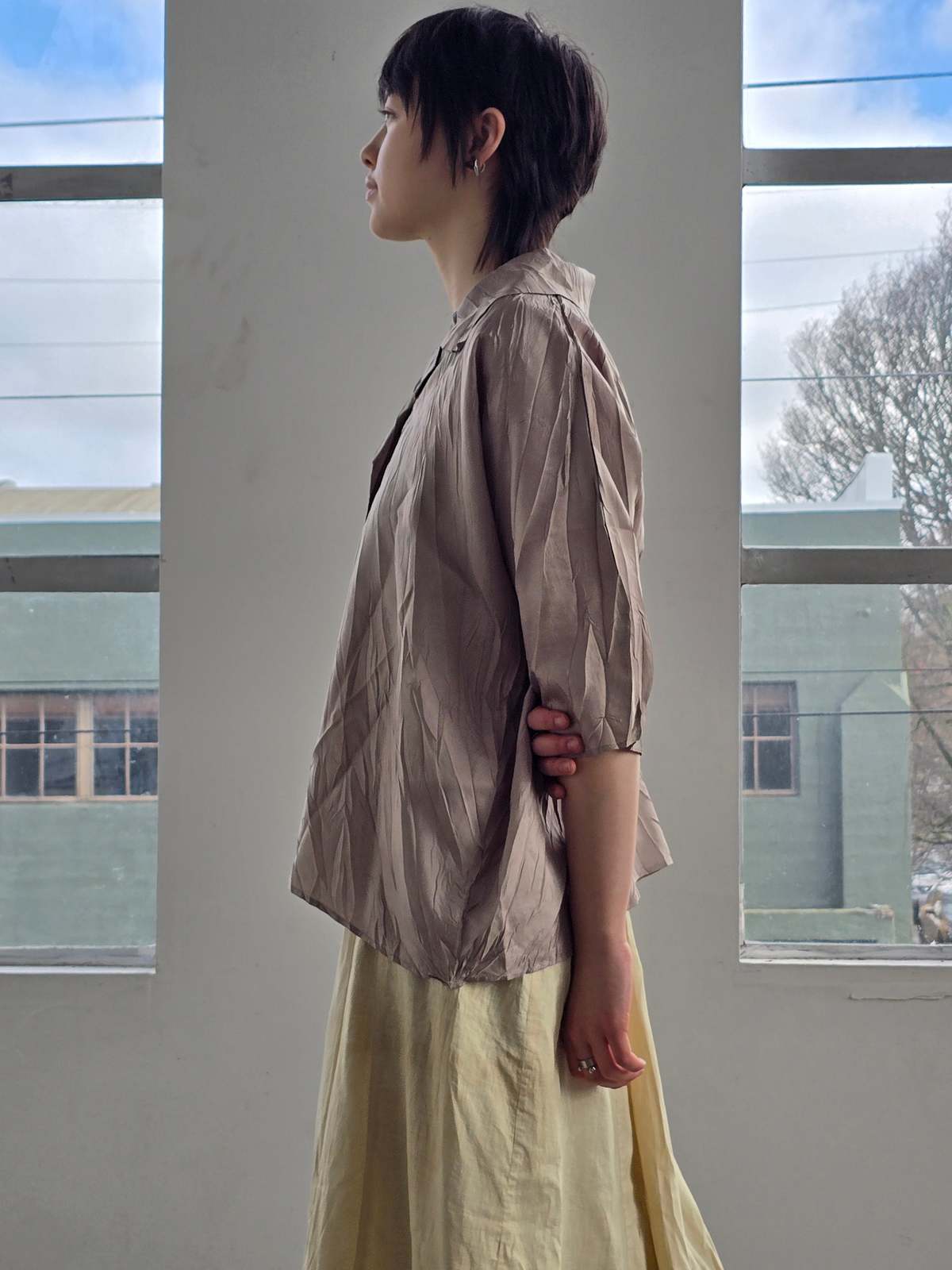 Vintage Issey Miyake Pleats Please Sage Top - Image 5 of 5