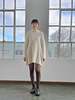 Vintage The Row Wool Sweaterdress Dress - White - Thumbnail 1