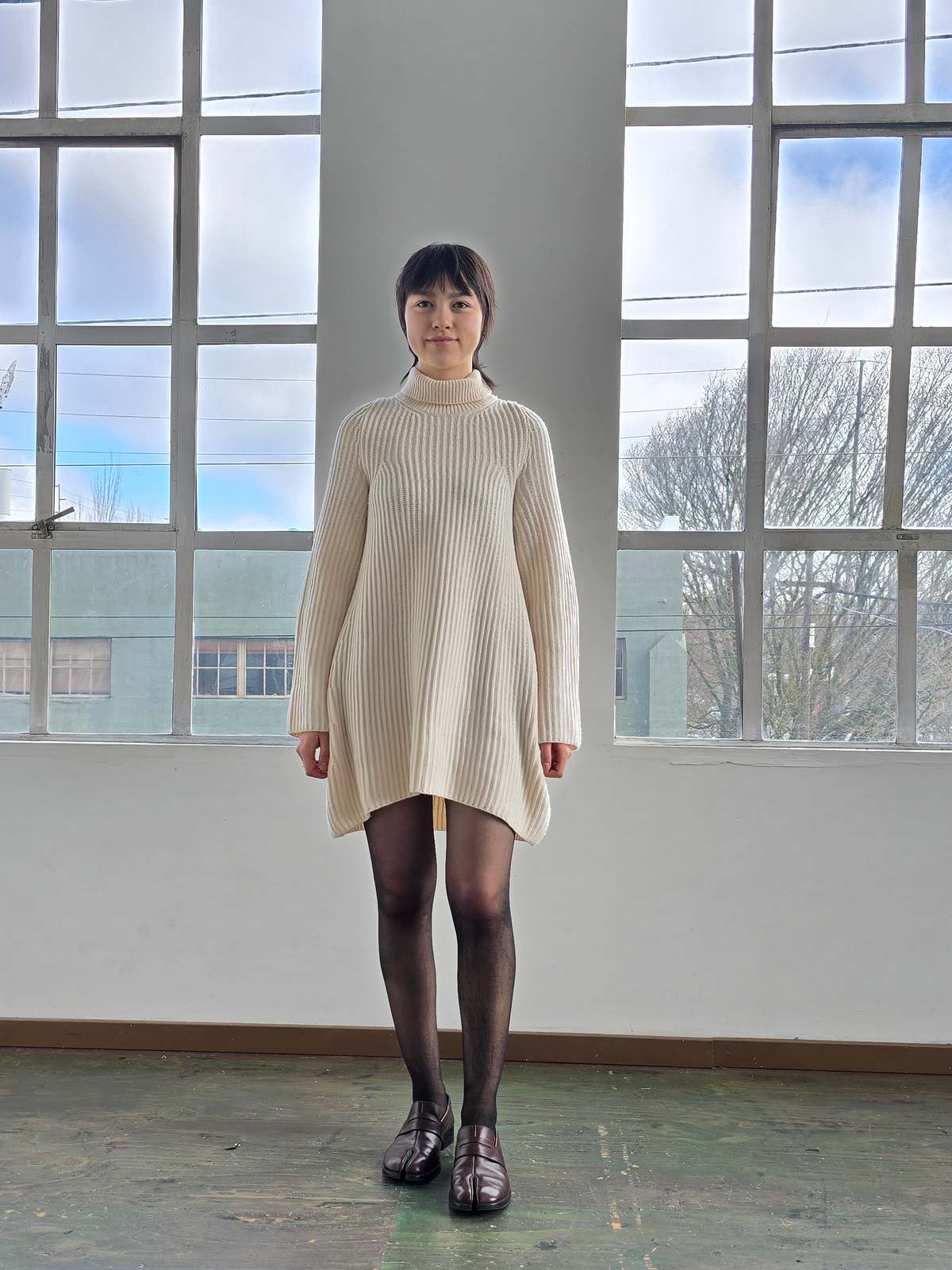 Vintage The Row Wool Sweaterdress Dress - White - Image 1 of 5