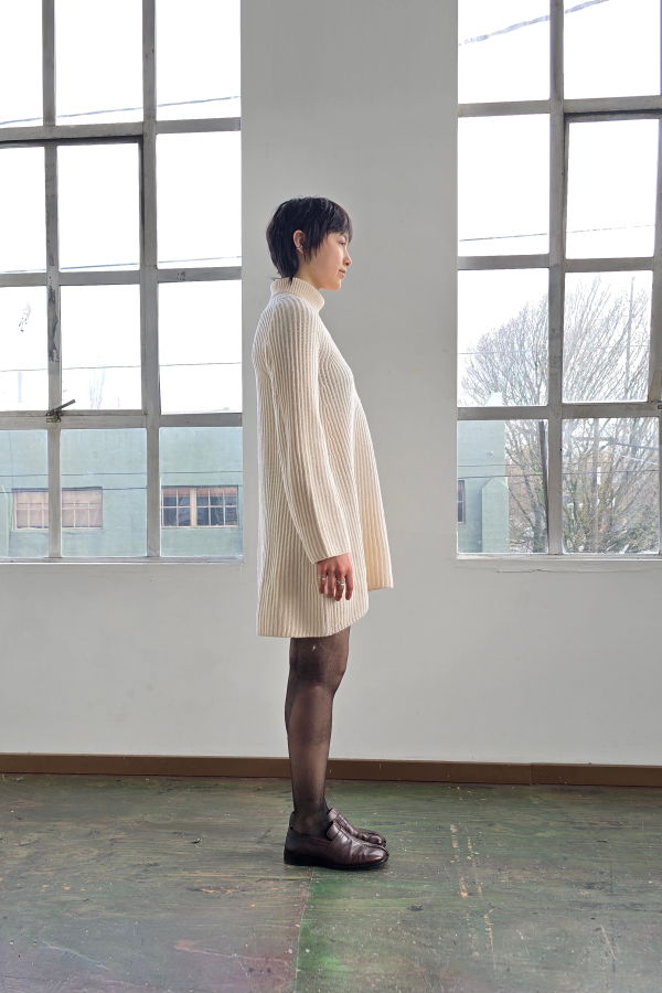 Vintage The Row Wool Sweaterdress Dress - White