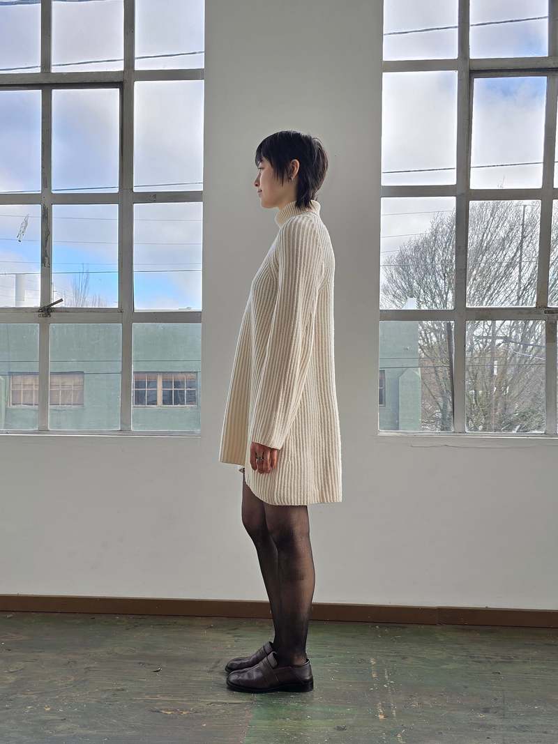 Vintage The Row Wool Sweaterdress Dress - White