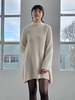 Vintage The Row Wool Sweaterdress Dress - White - Thumbnail 5