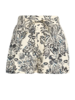 Ulla Johnson Rowan Belted Shorts - Ivory Flora - Thumbnail 1