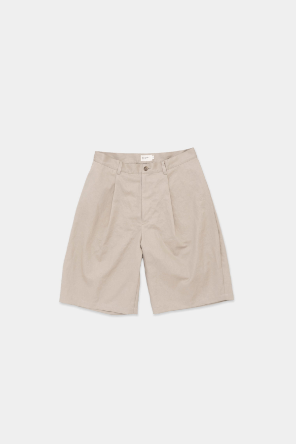 Still By Hand Linen Mixed Wide Shorts