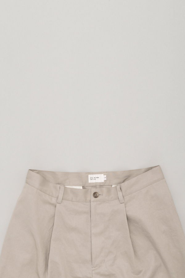 Still By Hand Linen Mixed Wide Shorts