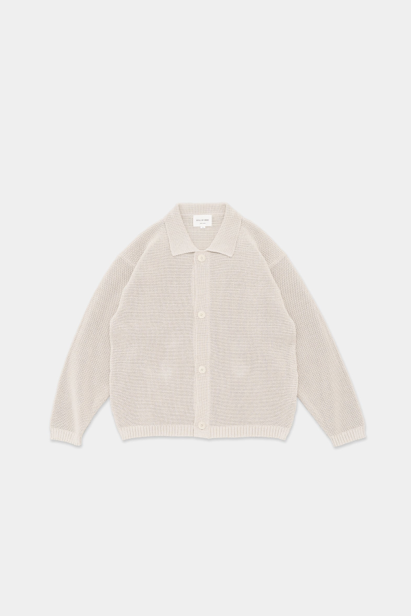 Still By Hand Paper Mixed Knit Blouson Jacket