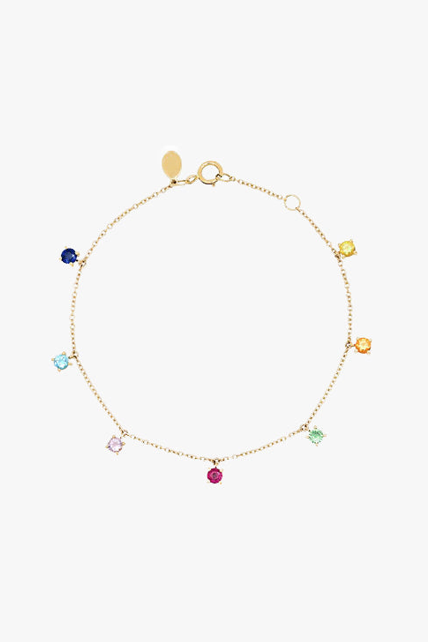 Eriness Rainbow Charm Bracelet