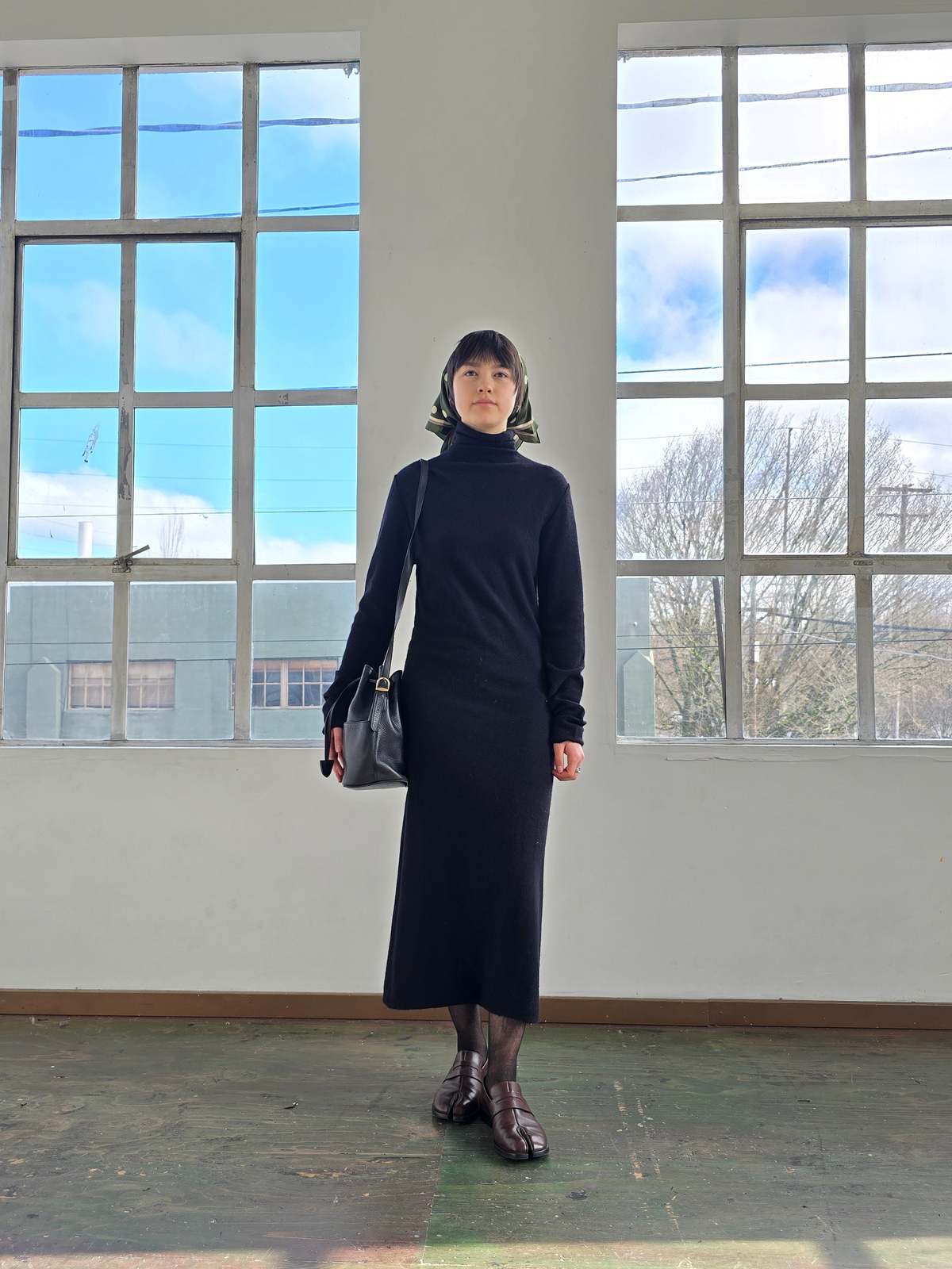 Vintage Donna Karan Cashmere + Wool Dress - Image 1 of 6