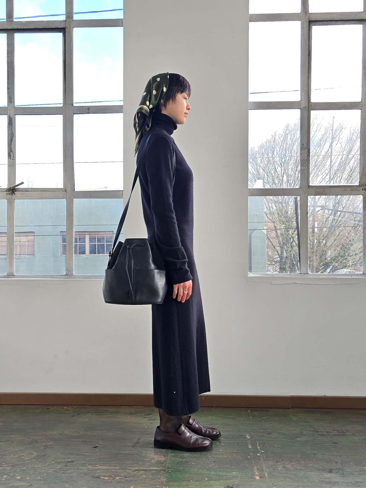 Vintage Donna Karan Cashmere + Wool Dress - Image 4 of 6