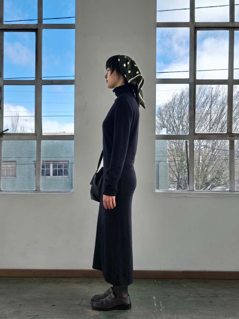 Vintage Donna Karan Cashmere + Wool Dress