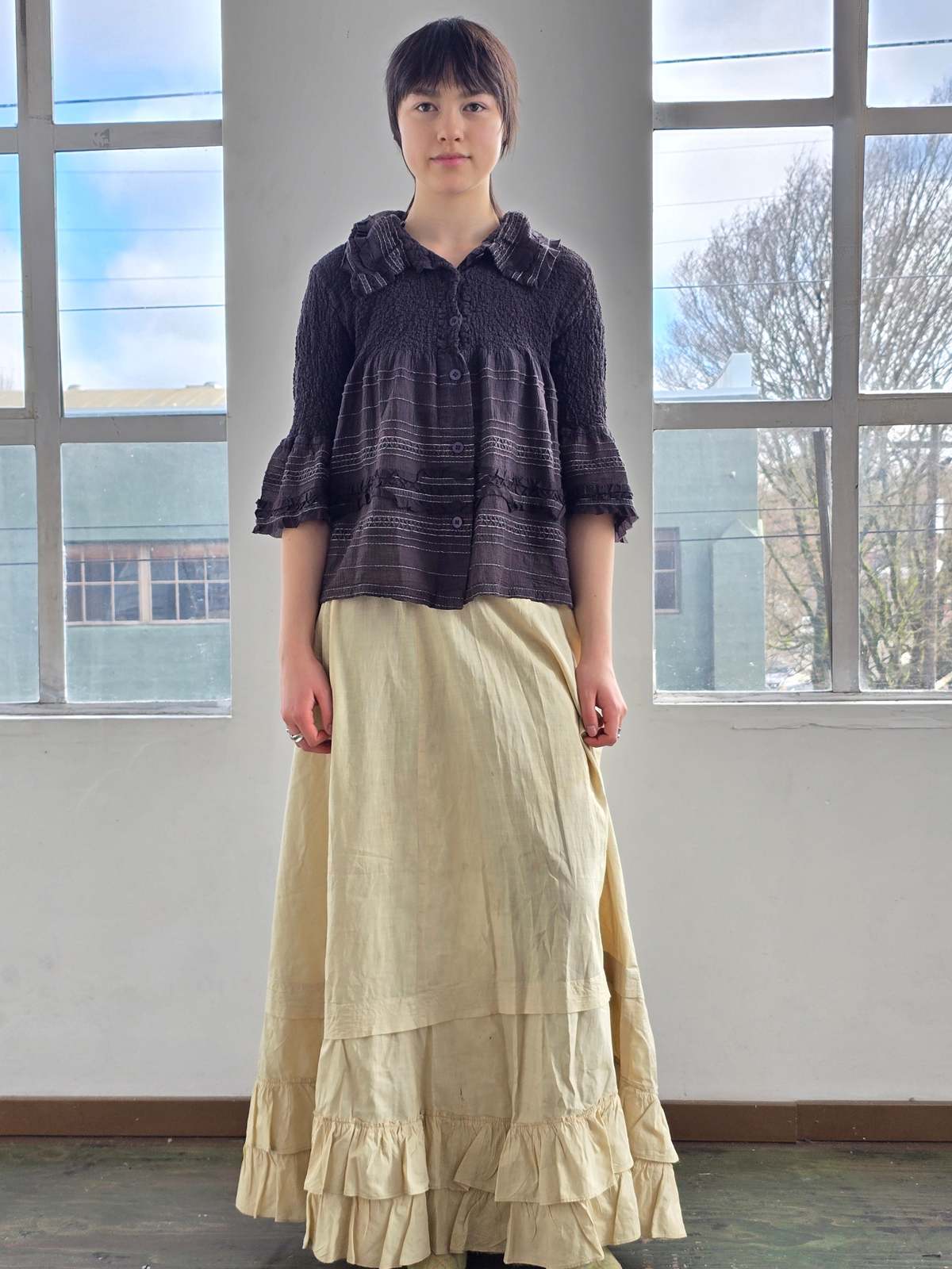 Vintage Issey Miyake Cauliflower Collared Top - Image 1 of 6