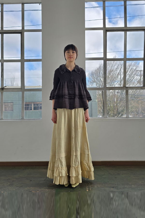 Vintage Issey Miyake Cauliflower Collared Top