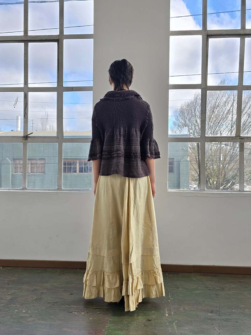 Vintage Issey Miyake Cauliflower Collared Top