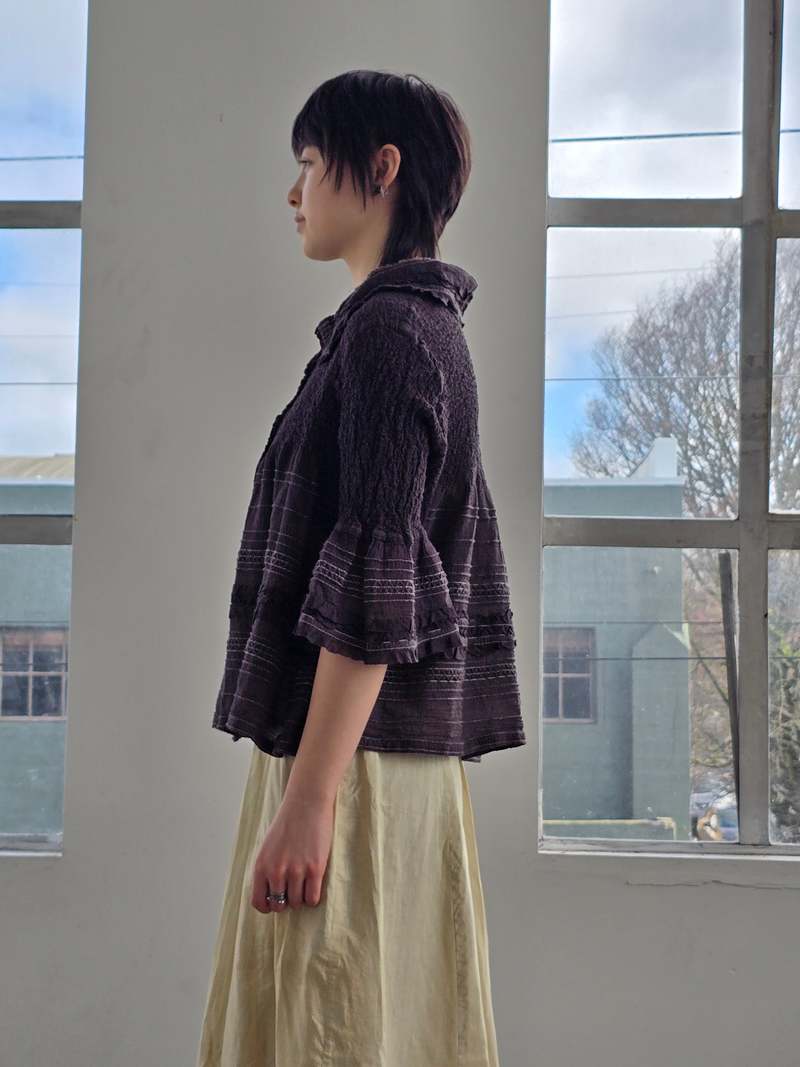 Vintage Issey Miyake Cauliflower Collared Top