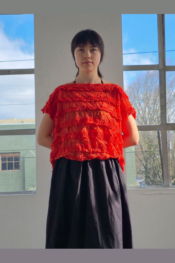 Vintage Issey Miyake Me Poppy Scrunch Top