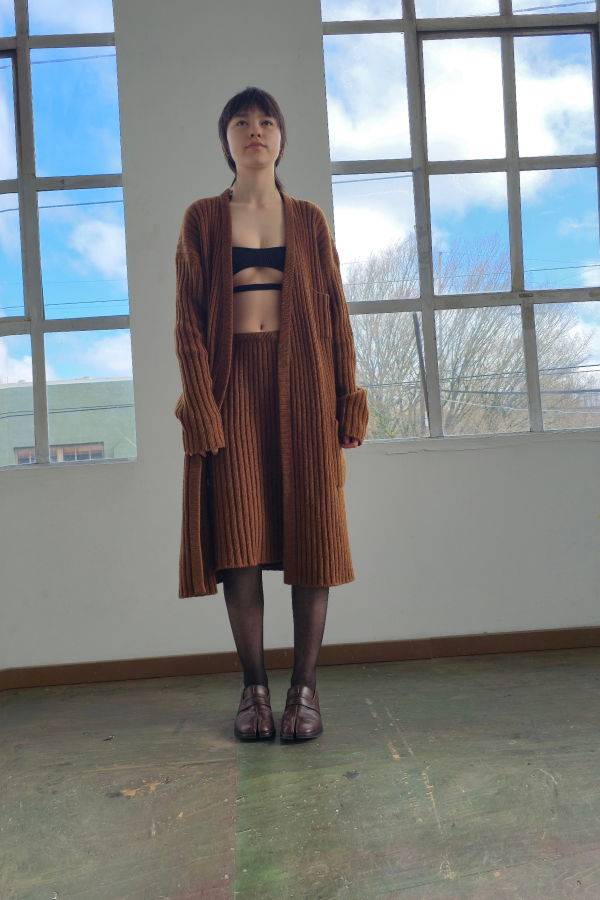 Vintage Krizia Carob Sweater Top Dress