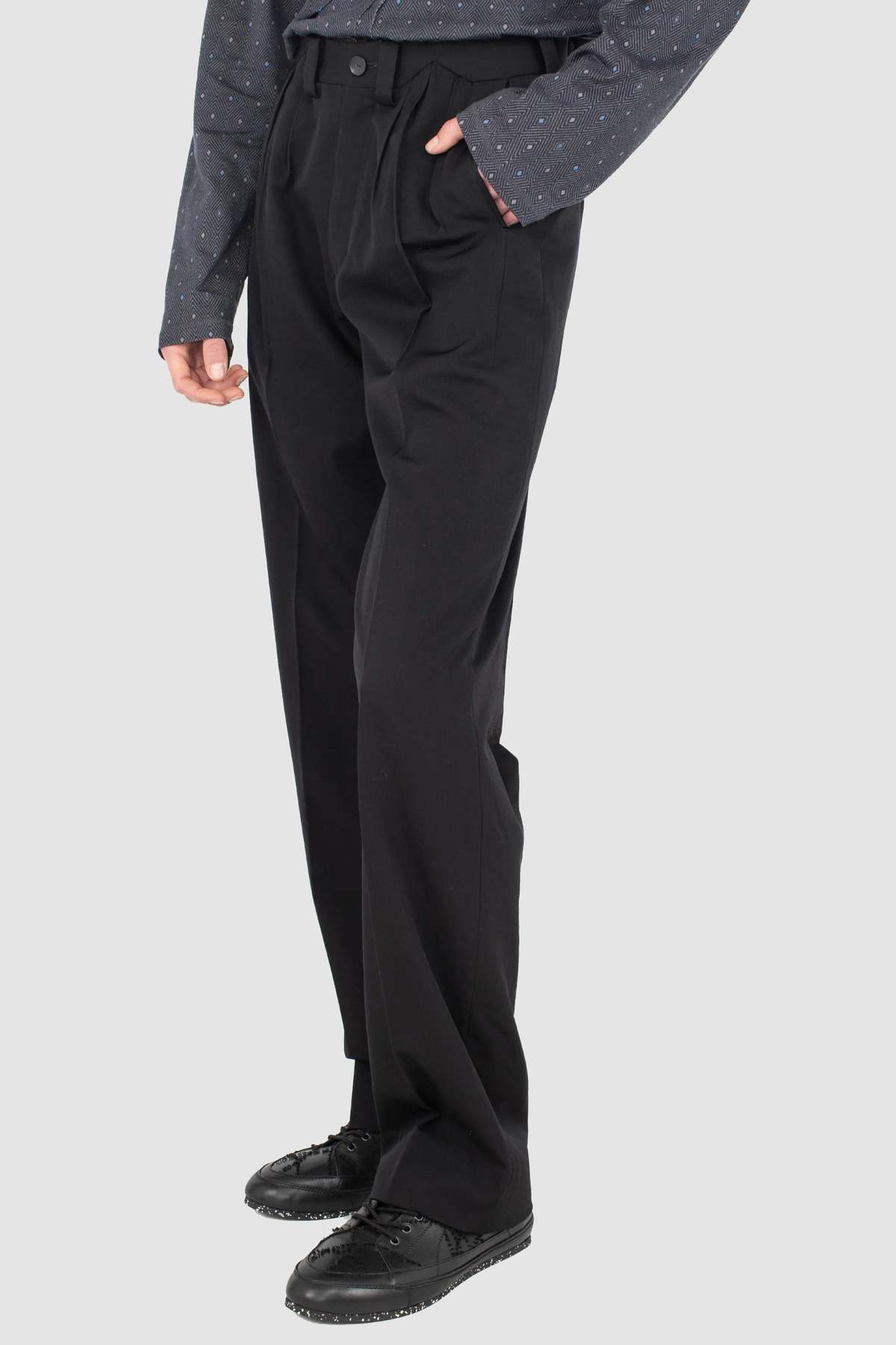 kiko kostadinov Csomor Trousers - Deep Black - Image 6 of 10