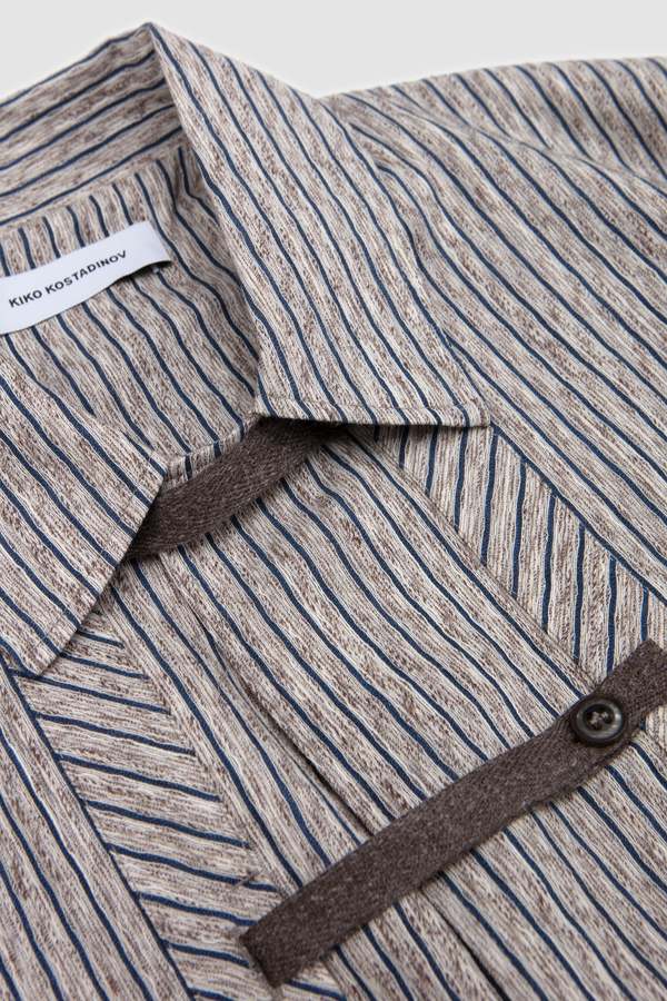 kiko kostadinov Kyan Shirt - Tan/Blue