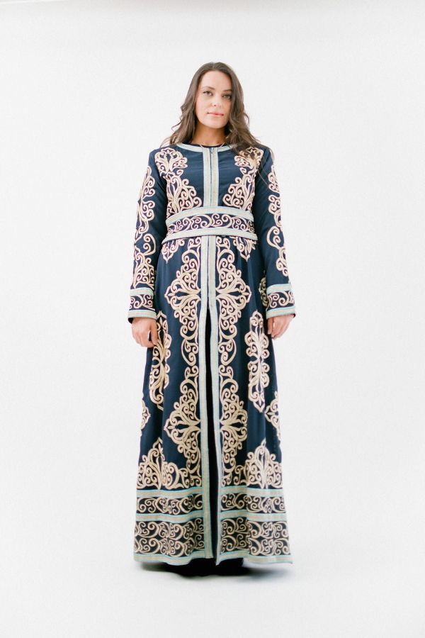 Deerah Arabian Kaftan - Navy Blue