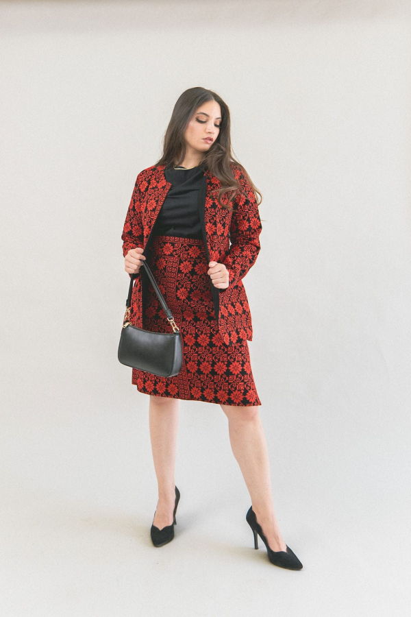 Deerah Floral Embroidered Blazer