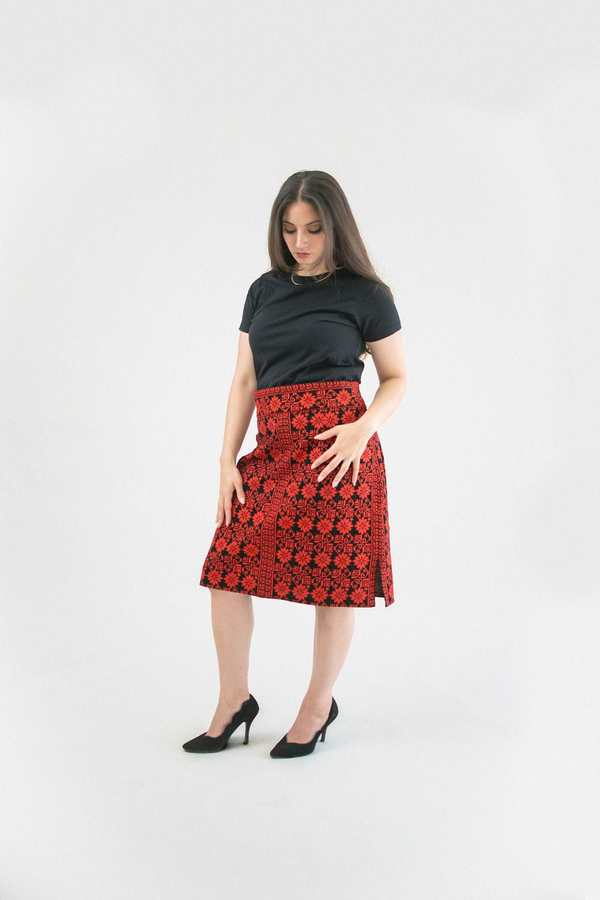 Deerah Floral Pencil Skirt