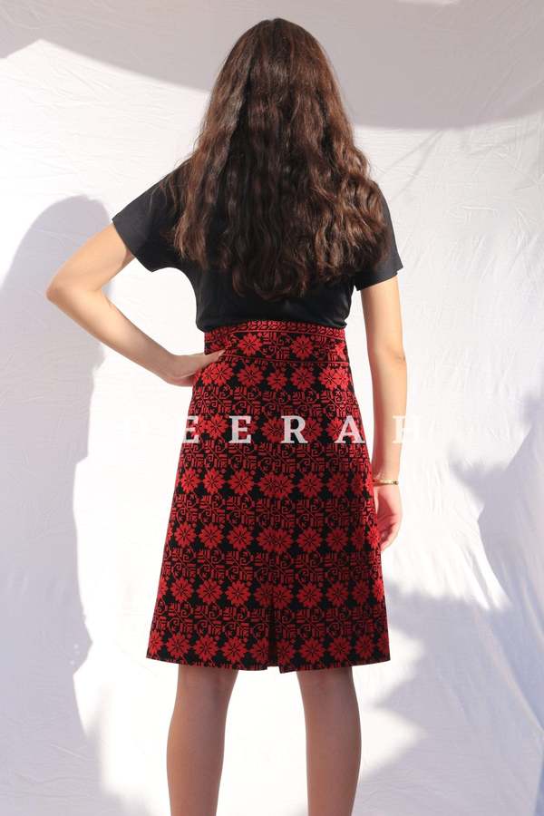 Deerah Floral Pencil Skirt