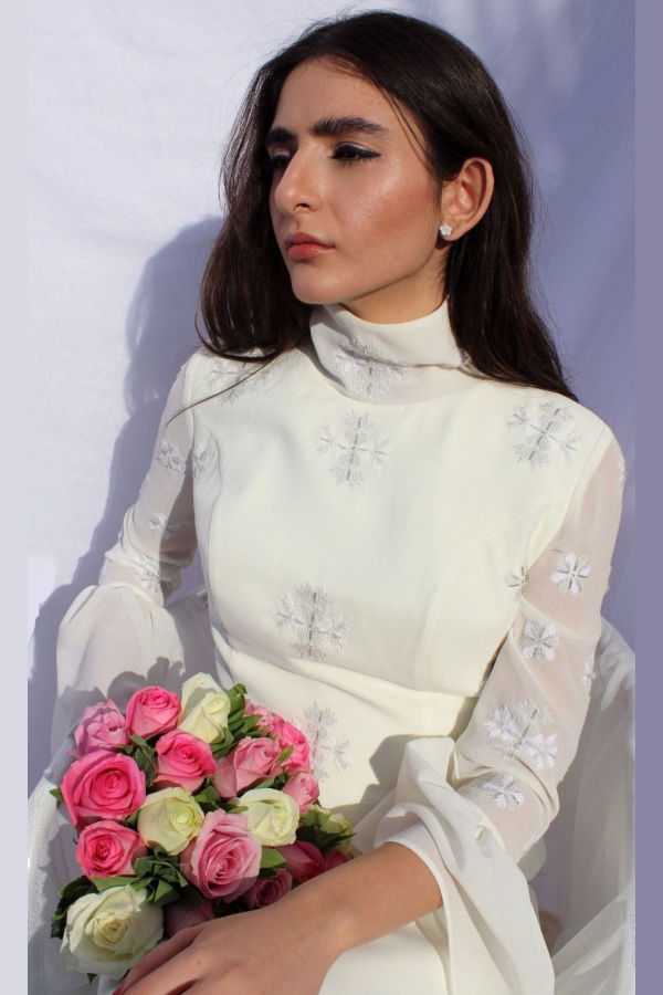 Deerah Sofia Hand Embroidered Palestinian Bridal Dress