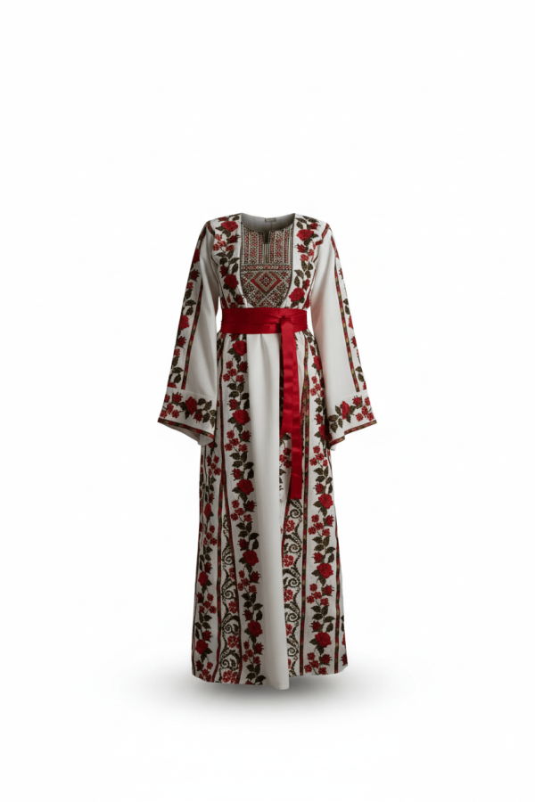 Deerah The Floral Palestinian Thobe Dress