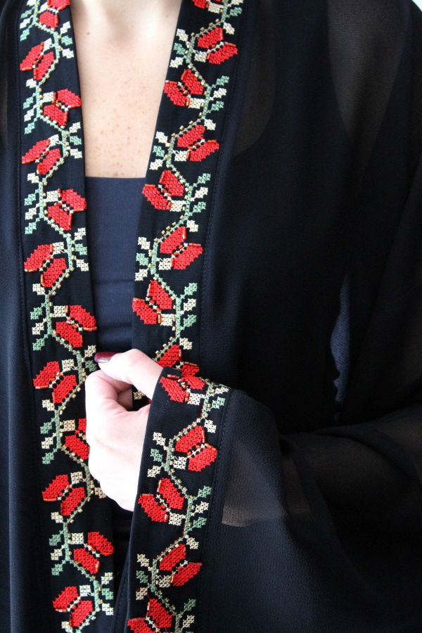 Deerah Zaytouna Hand-Beaded Embroidered Abaya