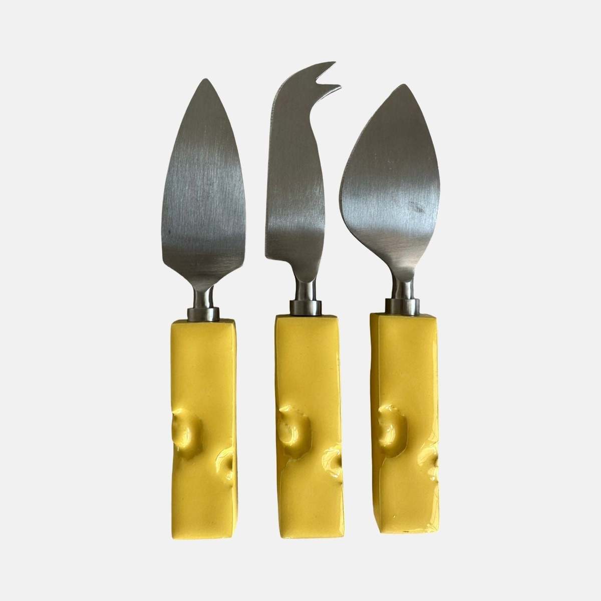 Studio Noticed Say Cheese! Cheese Knife Set - Yellow - Image 1 of 3