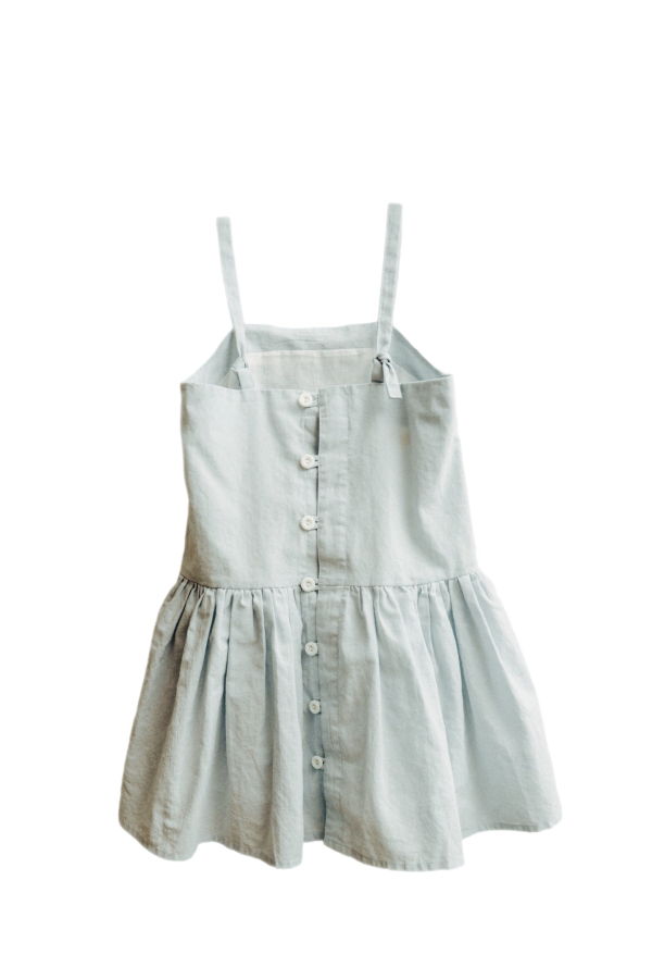 Kids Piper&Cloth Hikari Pintuck Dress - Bleues