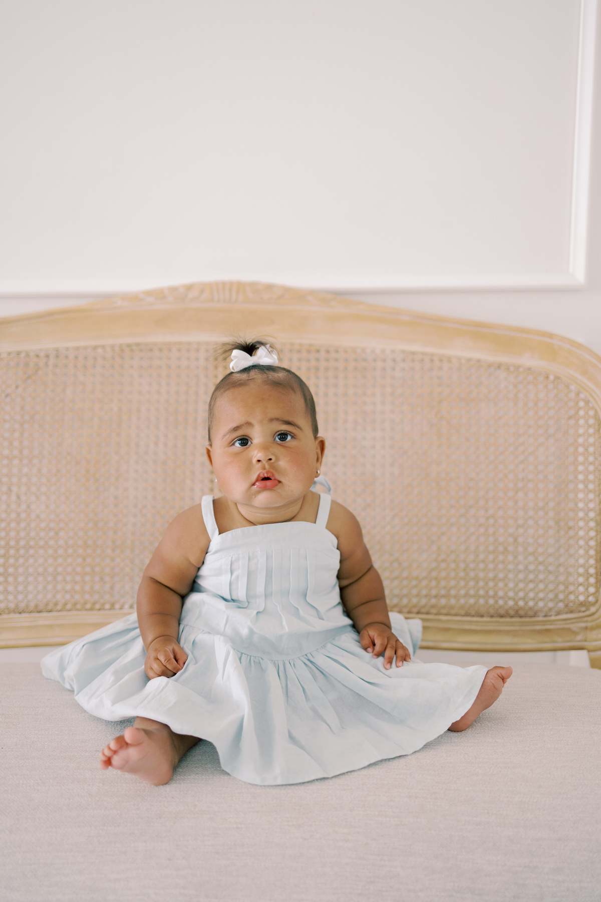 Kids Piper&Cloth Hikari Pintuck Dress - Bleues - Image 4 of 10