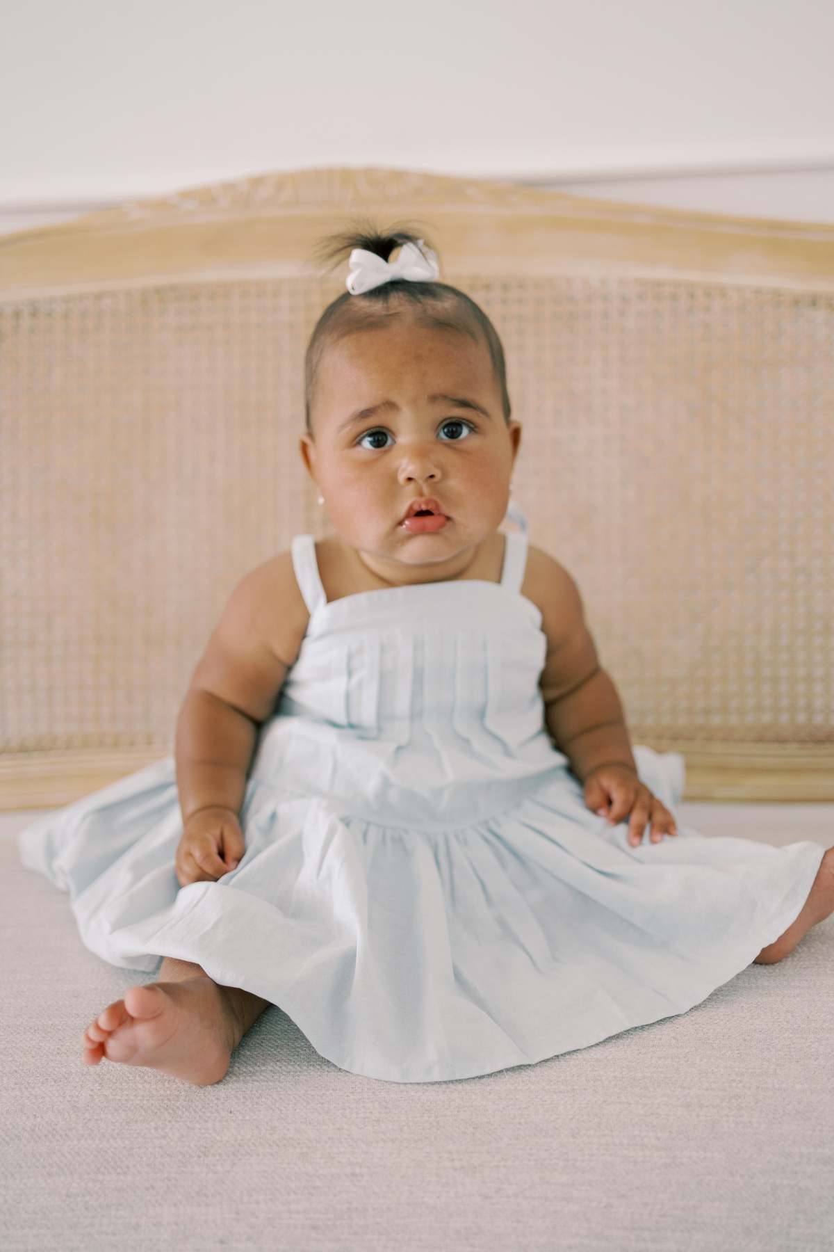 Kids Piper&Cloth Hikari Pintuck Dress - Bleues - Image 5 of 10