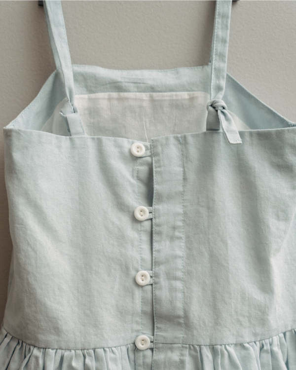 Kids Piper&Cloth Hikari Pintuck Dress - Bleues