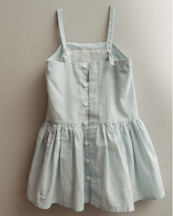 Kids Piper&Cloth Hikari Pintuck Dress - Bleues