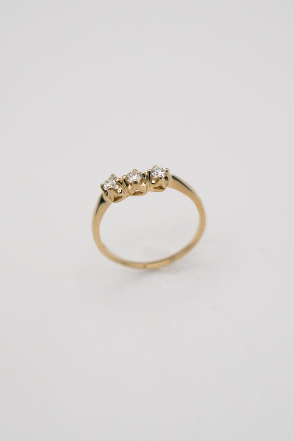 Odissea NY Triad Ring - Yellow Gold