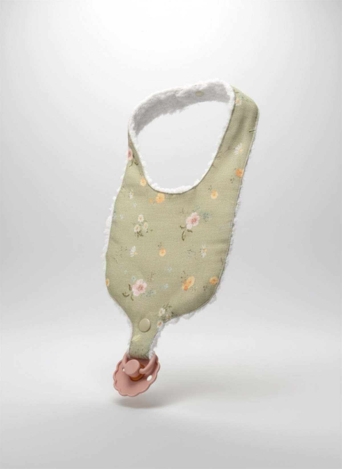 Piper&Cloth Sooth & Snap Pacifier Bib - Hedgerow Floral - Image 7 of 14
