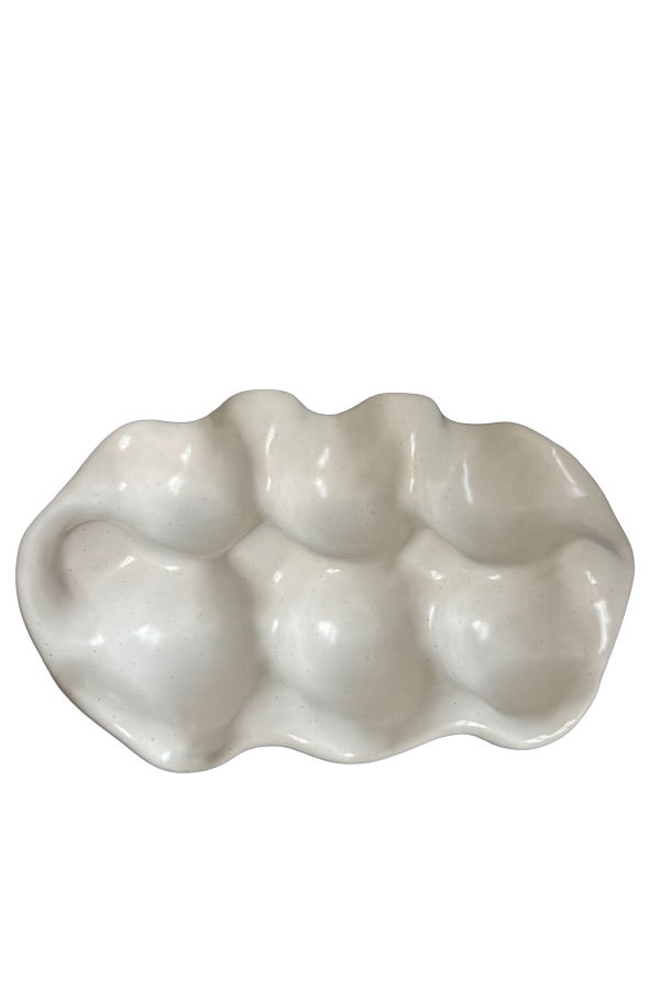 London Atelier Byproduct Ceramic Egg Cart Tray