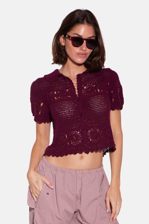 The Tile Club Molly Crochet Shirt