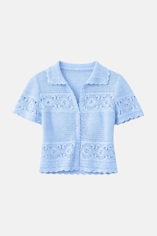 The Tile Club Molly Crochet Shirt