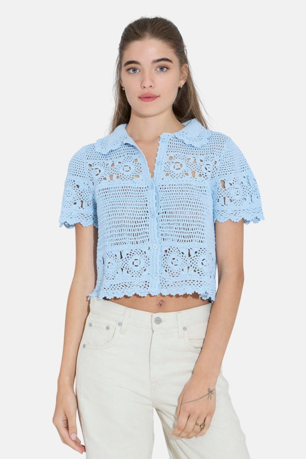 The Tile Club Molly Crochet Shirt