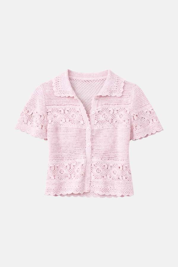 The Tile Club Molly Crochet Shirt
