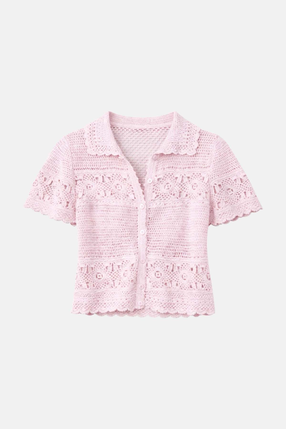 The Tile Club Molly Crochet Shirt - Image 1 of 4